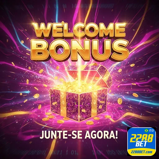 Imagem promocional do 2288bet destacando bônus, com o logo do site 2288bet e elementos visuais de apostas.